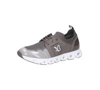 CAPRICE Women's Flat Sneakers with Laces Vegan, Gray (Grey Comb), 4 UK