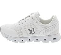 CAPRICE Women's Flat Sneakers with Laces Vegan, White (White Comb), 6.5 UK