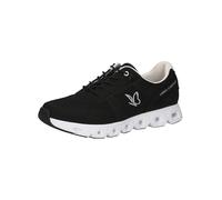 CAPRICE Women's Flat Trainers with Laces Vegan, Black (Black Comb), 8 UK