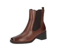 CAPRICE Women's heeled ankle boots elegant low heel, Brown (Cognac Nappa), 6 UK