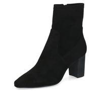 CAPRICE women's heeled ankle boots pointed toe Vegan, Black (Black Stretch), 7.5 UK