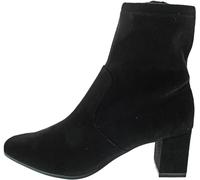 CAPRICE Women's heeled ankle boots with zipper Vegan, Black (Black Stretch), 6 UK