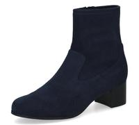 CAPRICE Women's heeled ankle boots with zipper Vegan, Blue (Navy Stretch), 7.5 UK