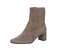 CAPRICE Women's heeled ankle boots with zipper Vegan, Brown (Cafe Stretch), 4 UK