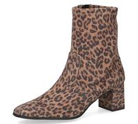 CAPRICE Women's heeled ankle boots with zipper Vegan, Multicolor (Leo Stretch), 4 UK