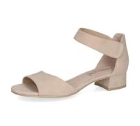 Caprice women's heeled sandal in leather, Beige (BEIGE SUEDE), 4 UK