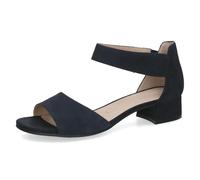 Caprice women's heeled sandal in leather, Blue (DK OCEAN SUEDE), 4.5 UK