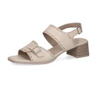 Caprice women's heeled sandal in leather, White (OFFWHITE NAPPA), 5 UK