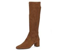 CAPRICE Women's high boots with heel knee-high Vegan, Brown (Brown Stretch), 8 UK