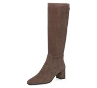 CAPRICE Women's high boots with heel knee-high Vegan, Brown (Cafe Stretch), 8 UK