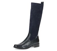 CAPRICE Women's high boots with heel round toe block heel, Blue (Ocean Comb), 6 UK