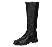 CAPRICE Women's high boots without heel Airmotion made of leather knee-high Width G, Black (Black Comb), 6.5 UK