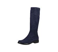 CAPRICE Women's high boots without heel Knee-high Vegan, Blue (Ocean Stretch), 4 UK