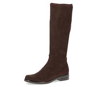 Caprice Women's high boots without heel Knee-high Vegan, Brown (Dk Brn Stretch), 5.5 UK