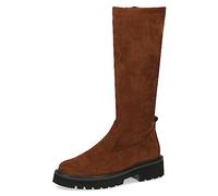 Caprice Women's high boots without heel Memotion knee-high Flat Width G, Brown (Brandy Stretch), 5 UK