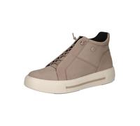 CAPRICE Women's high-top Leather Sneakers with Zipper, Brown (Mud Nubuc), 5 UK