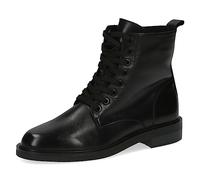 CAPRICE women's lace-up leather ankle boots with zipper, Black (Black Nappa), 5.5 UK