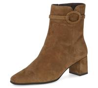 CAPRICE Women's leather ankle boots elegant, Brown (Brown Suede), 7.5 UK