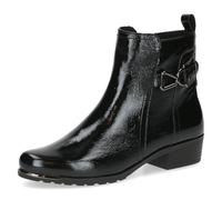 CAPRICE Women's leather ankle boots small heel, Black (Black Naplak), 4.5 UK