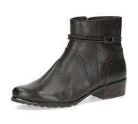 CAPRICE Women's leather ankle boots small heel, Brown (Dk Brown Nappa), 3.5 UK