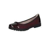Caprice Women's Leather Ballet Flats, Red (Bord.Croco Comb), 38