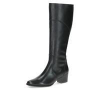 CAPRICE Women's leather boots with block heel, Black (Black Nappa), 5.5 UK