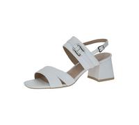 CAPRICE Women's Leather Heeled Sandals Elegant, White (White Nappa), 6 UK