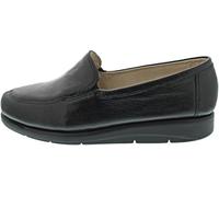 CAPRICE Women's Leather Loafers Elegant, Black (Black Nappa), 5 UK