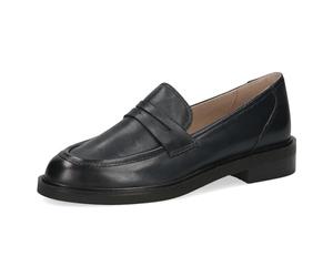 CAPRICE Women's Leather Loafers Elegant, Blue (Ocean Softnap.), 6 UK