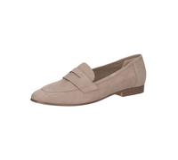 CAPRICE Women's Leather Loafers Elegant, Brown (Mud Suede), 6 UK