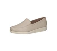 CAPRICE Women's Leather Loafers Elegant, Cream (Offwhite Nappa), 5 UK