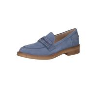 CAPRICE Women's Leather Loafers with Block Heel