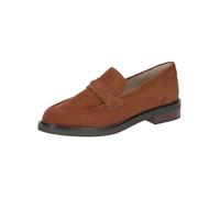 CAPRICE Women's Leather Loafers with Block Heel