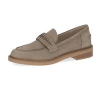 CAPRICE Women's Leather Loafers with Block Heel