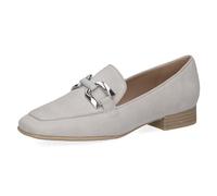 CAPRICE Women's Leather Loafers with Heel Elegant, Gray (Arctic Suede), 6 UK