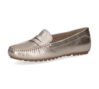 CAPRICE Women's leather moccasins Elegant, Metallic (Platin Metal.), 6 UK