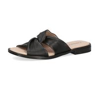 CAPRICE Women's leather mules Comfortable, Black (Black Nappa), 6.5 UK
