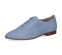 CAPRICE Women's Leather Oxford, Blue (Blue Suede), 3.5 UK