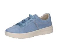 CAPRICE Women's Leather Oxford, Blue (Blue Suede), 6.5 UK