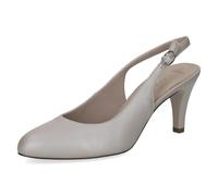 CAPRICE Women's Leather Pumps, Gray (Stone Perlato), 7 UK