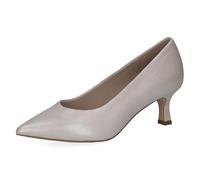 CAPRICE Women's Leather Pumps, White (OFFWHITE PERL.), 6 UK