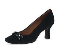 CAPRICE Women's Leather Pumps with Stiletto Heel, Blue (Ocean Suede), 5 UK