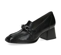 CAPRICE Women's Leather Pumps with Trapeze Heel, Black (Black Nappa), 4 UK
