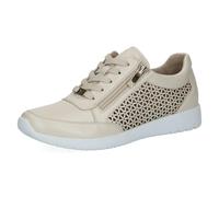 Caprice Women's Leather Sneakers, Beige (Cream Perlato), 6 UK