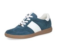 Caprice Women's Leather Sneakers, Blue (Ocean/White), 4.5 UK