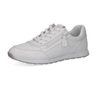 CAPRICE Women's Leather Sneakers, White (White SOFTNAP.), 6.5 UK