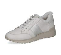 Caprice Women's Leather Trainers, White (Offwhite Comb), 41