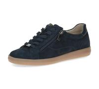 CAPRICE Women's Low-top Leather lace-up Sneakers, Blue (Ocean Suede), 7.5 UK