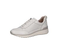 CAPRICE Women's Low-top Leather Sneakers with Laces, White (White Deer), 6 UK
