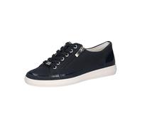 CAPRICE Women's Low-top Leather Sneakers with Zipper, Blue (Ocean Comb), 5 UK